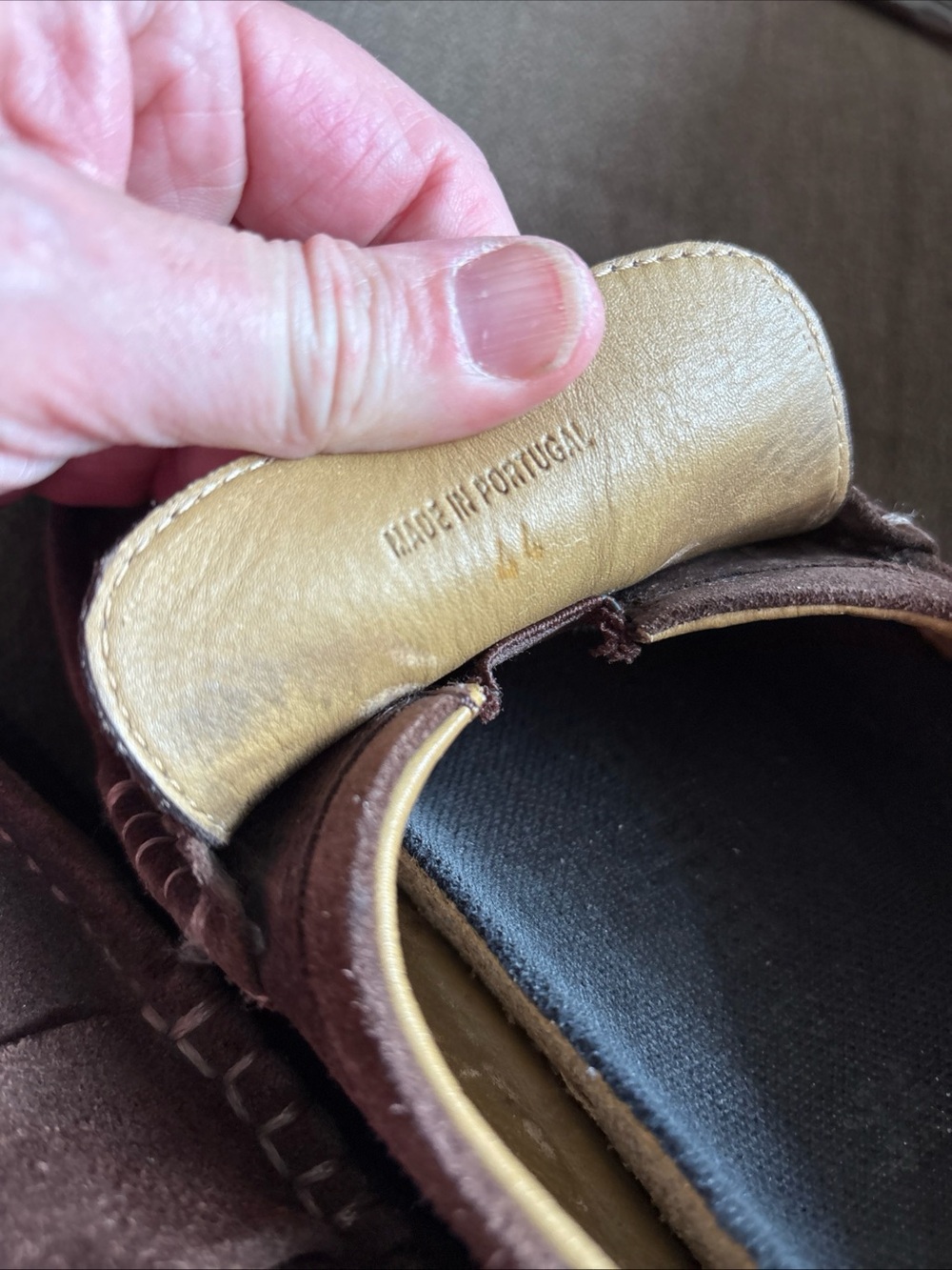 Birkenstock Footprints Loafers Men 11 EU 44 Brown  Suede Lug Sole Portugal - Picture 4 of 10